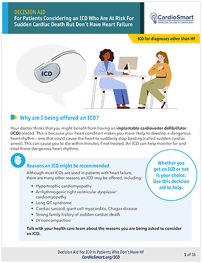 Patients Considering an ICD Who Don't Have Heart Failure