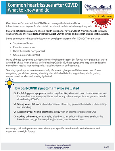 Common Heart Issues After COVID