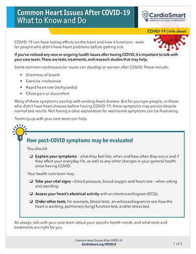 Common Heart Issues After COVID