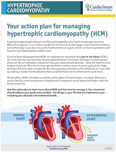 Your Action Plan for Managing Hypertrophic Cardiomyopathy