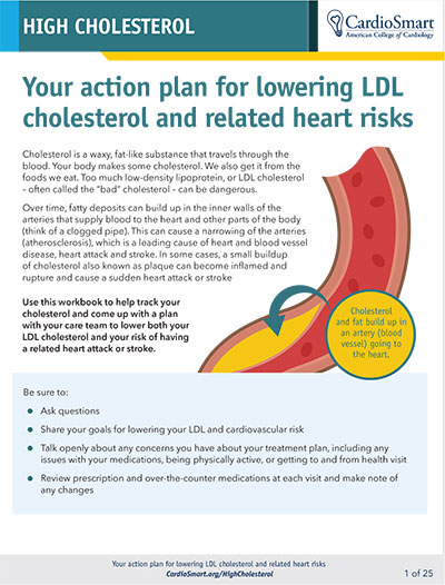 Your Action Plan for Lowering LDL Cholesterol and Related Heart Risks