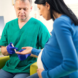 can gestational diabetes cause tachycardia